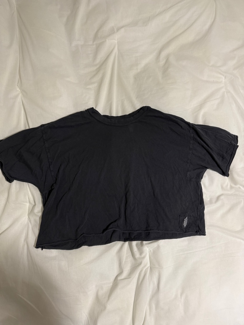 FP Movement by Free People Grey Cropped Oversized Tee | M | NWOT